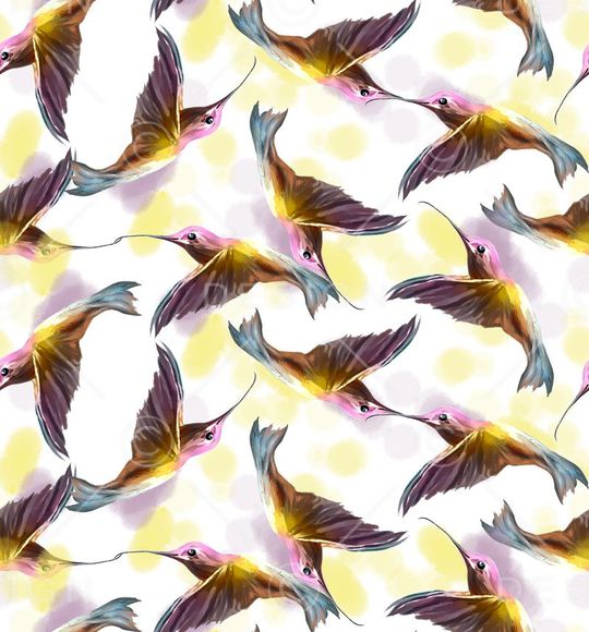 纯电脑手绘印花华亿平台图片