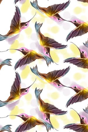 纯电脑手绘印花华亿平台图片