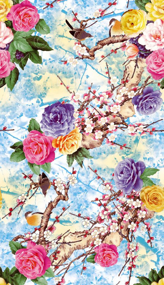 中国风印花华亿平台图片