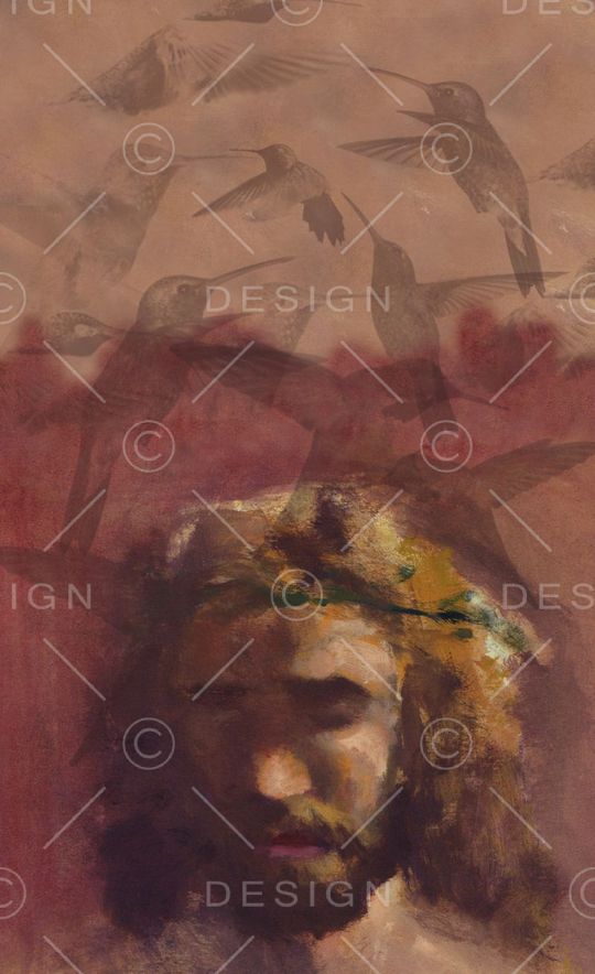 抽象人物印花华亿平台图片