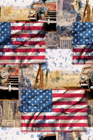 欧美复古风印花华亿平台图片