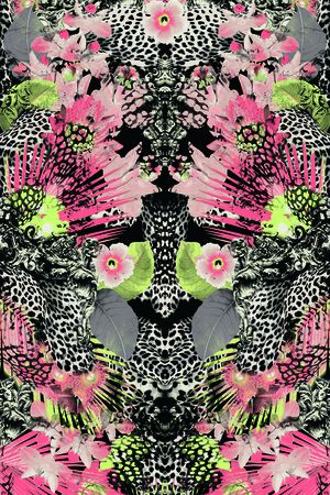 羽毛印花华亿平台图片