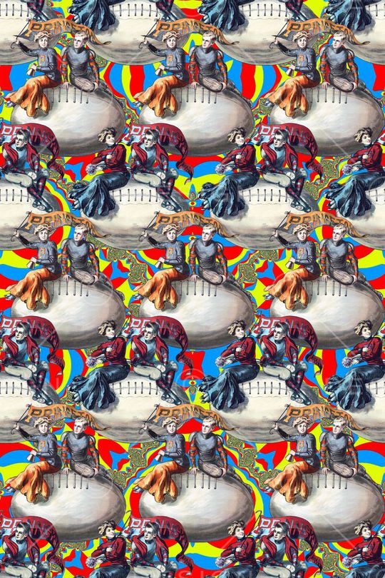 休闲风印花华亿平台图片