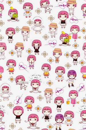 可爱印花华亿平台图片