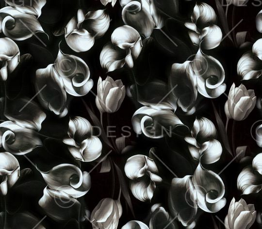 抽象花卉印花华亿平台图片