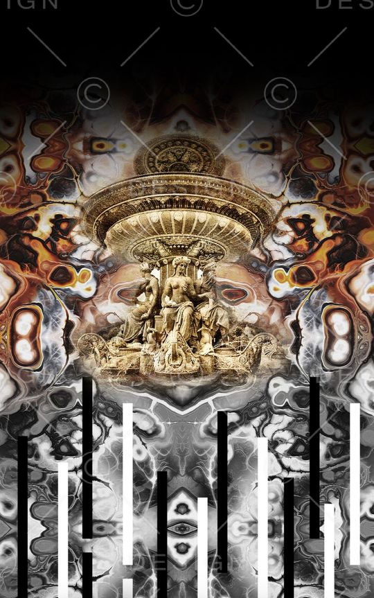 抽象纹理印花华亿平台图片