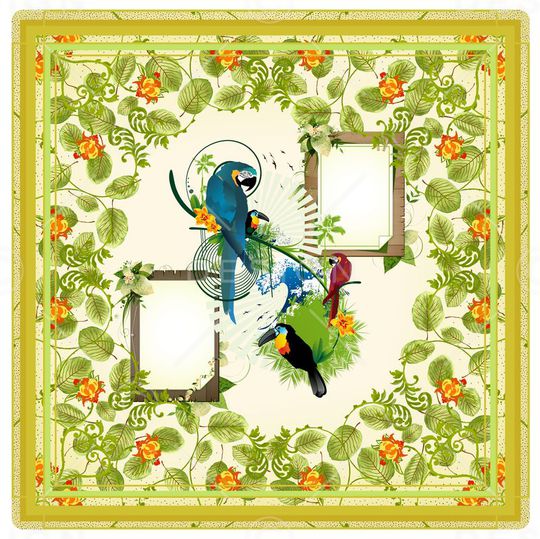 流行时尚清爽印花华亿平台图片