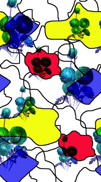 色块印花华亿平台图片