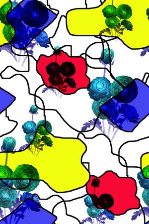色块印花华亿平台图片