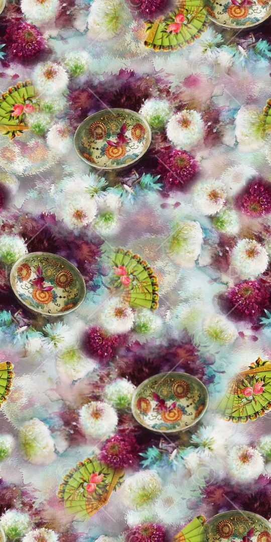 复古印花华亿平台图片