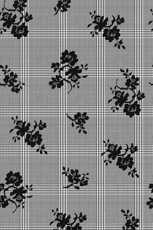 千鸟格图案印花华亿平台图片