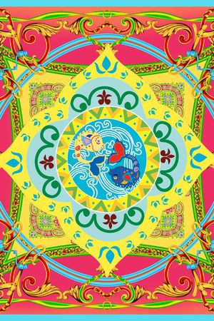 欧式印花华亿平台图片