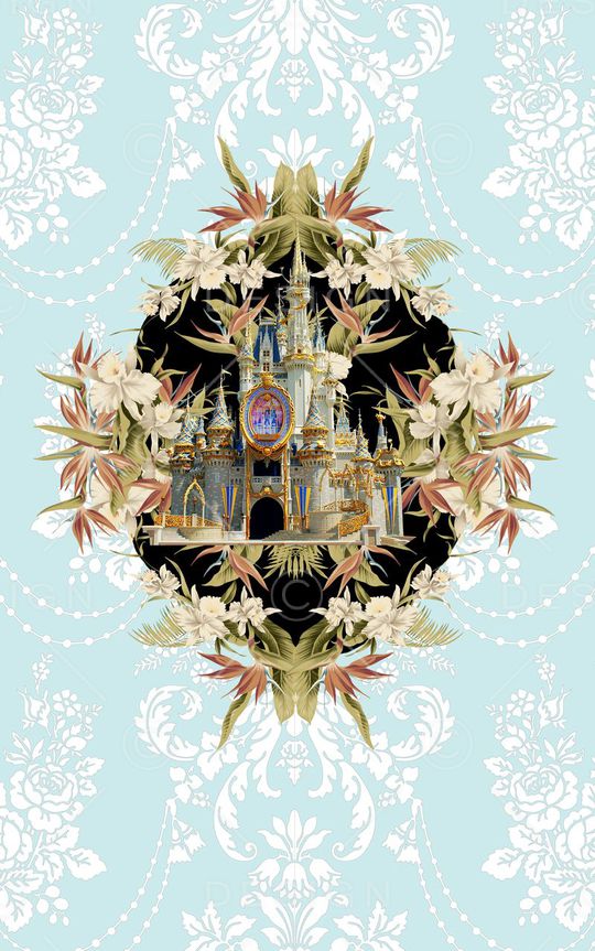 城堡建筑印花华亿平台图片