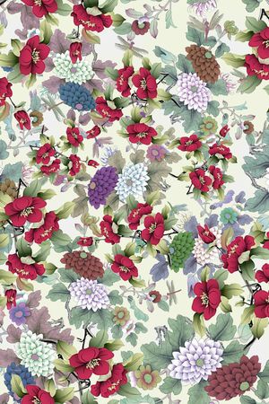 复古风格印花华亿平台图片