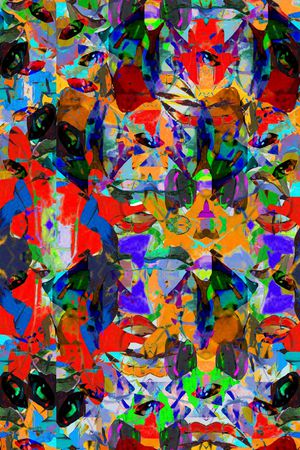 油画风印花华亿平台图片