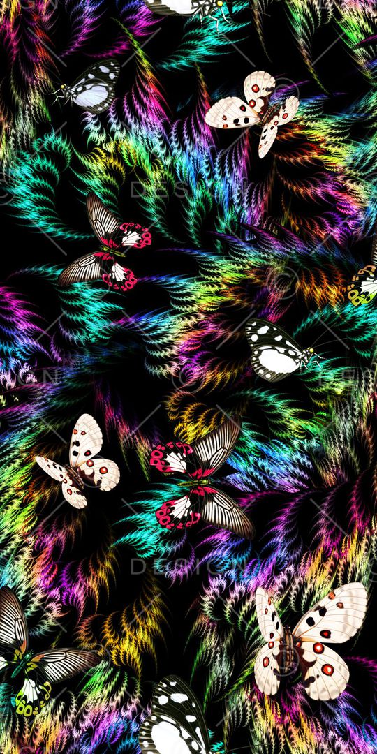 时尚黑底印花华亿平台图片