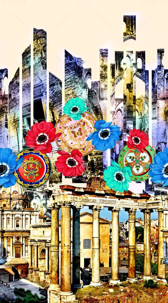 抽象印花华亿平台图片