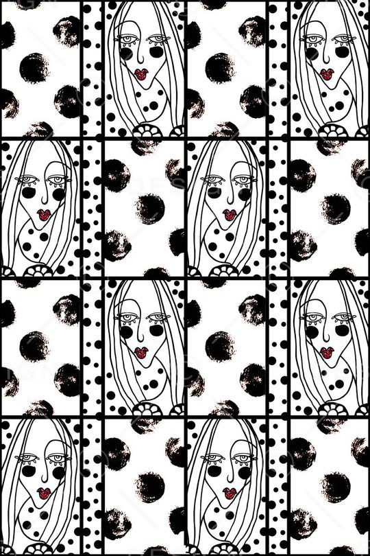 黑白印花华亿平台图片