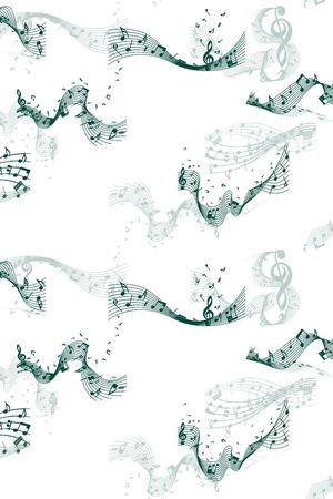 五线谱印花华亿平台图片