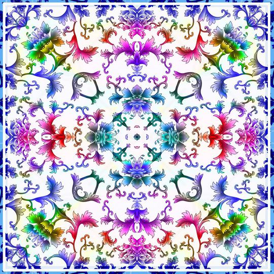 中国风印花华亿平台图片