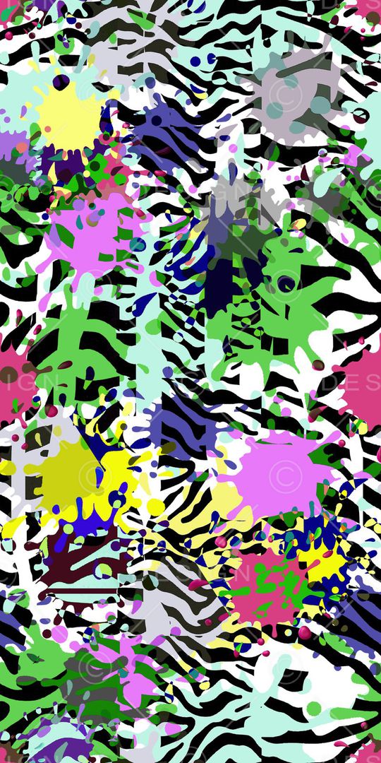 动物纹印花华亿平台图片