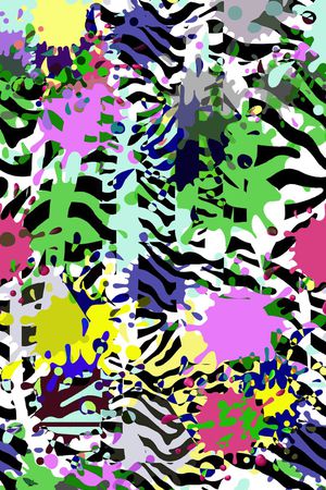 动物纹印花华亿平台图片