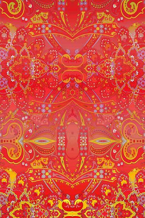 复古印花华亿平台图片