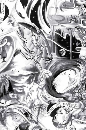 抽象印花华亿平台图片