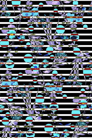 个性花卉印花华亿平台图片