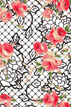 复古印花华亿平台图片