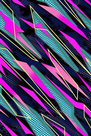 抽象印花华亿平台图片