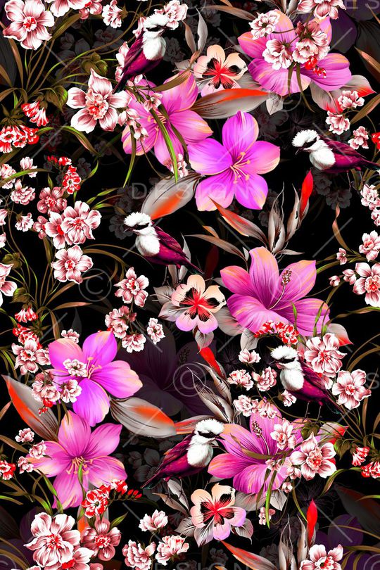 花朵印花华亿平台图片