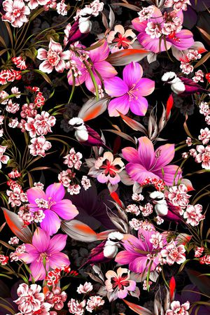 花朵印花华亿平台图片