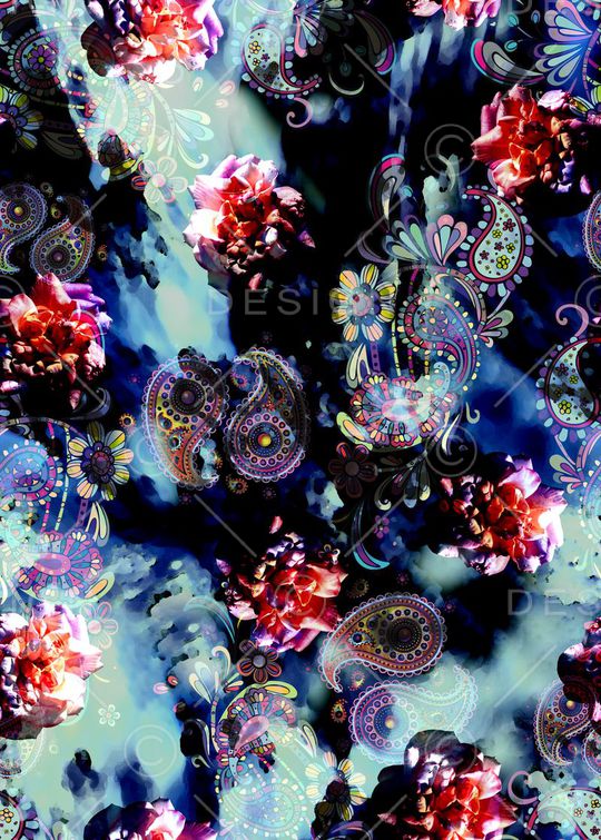 抽象印花华亿平台图片