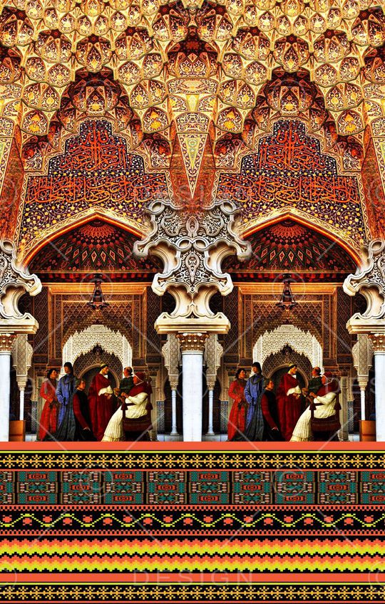 欧式宫廷印花华亿平台图片