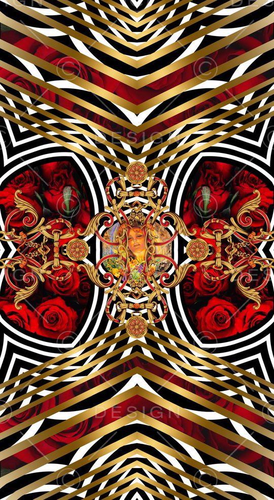 复古印花华亿平台图片