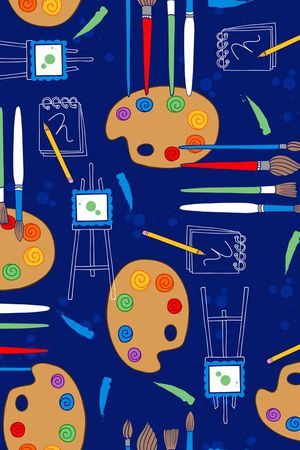 童趣铅笔文具印花华亿平台图片