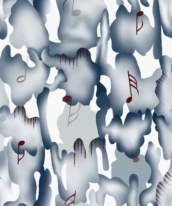 449563-男装衬衫西装云纹音符渐变式