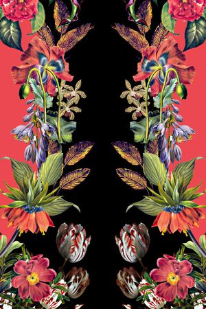 花卉印花华亿平台图片