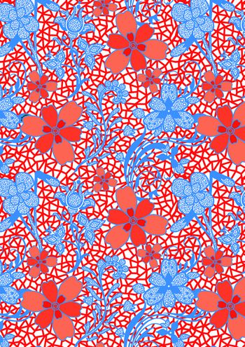 鸢尾印花华亿平台图片