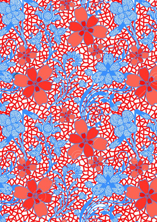 鸢尾印花华亿平台图片