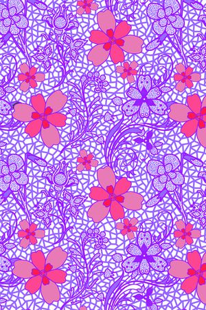 鸢尾印花华亿平台图片