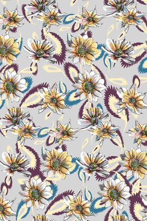 时尚手绘印花华亿平台图片