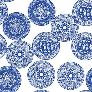 449877-青花瓷盘子