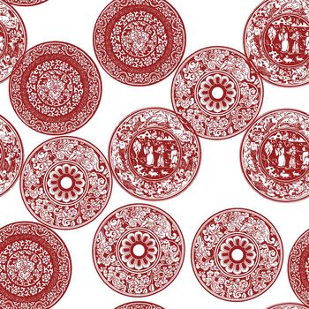 449878-青花瓷盘子