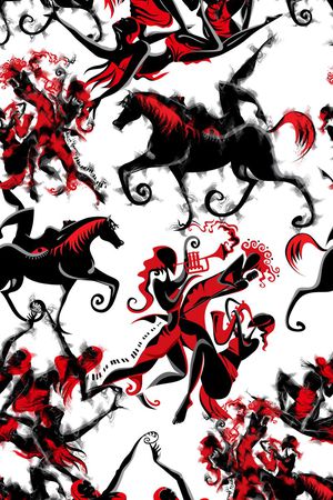 抽象印花华亿平台图片