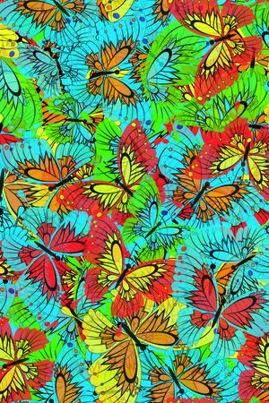 蝴蝶印花华亿平台图片