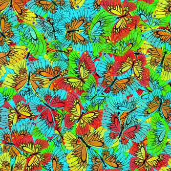 蝴蝶印花华亿平台图片