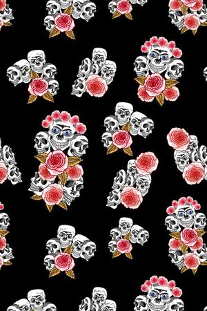 骷髅头印花华亿平台图片