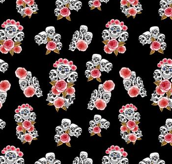 骷髅头印花华亿平台图片